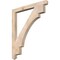 Ekena Millwork Merced Arts & Crafts Smooth Bracket, Douglas Fir, 3 1/2"W x 42"D x 48"H BKT04X42X48MRC03SDF - alternate 1